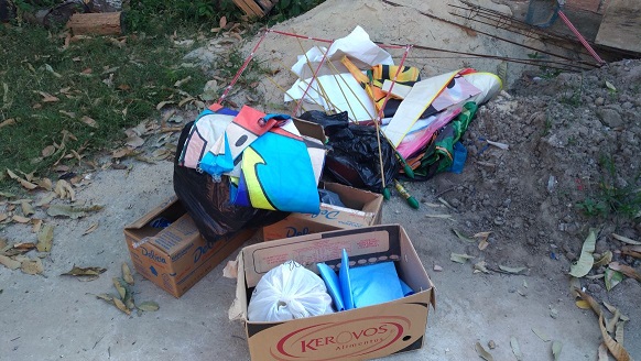 Polícia Ambiental descobre fábrica clandestina de balões através de informações do Linha Verde